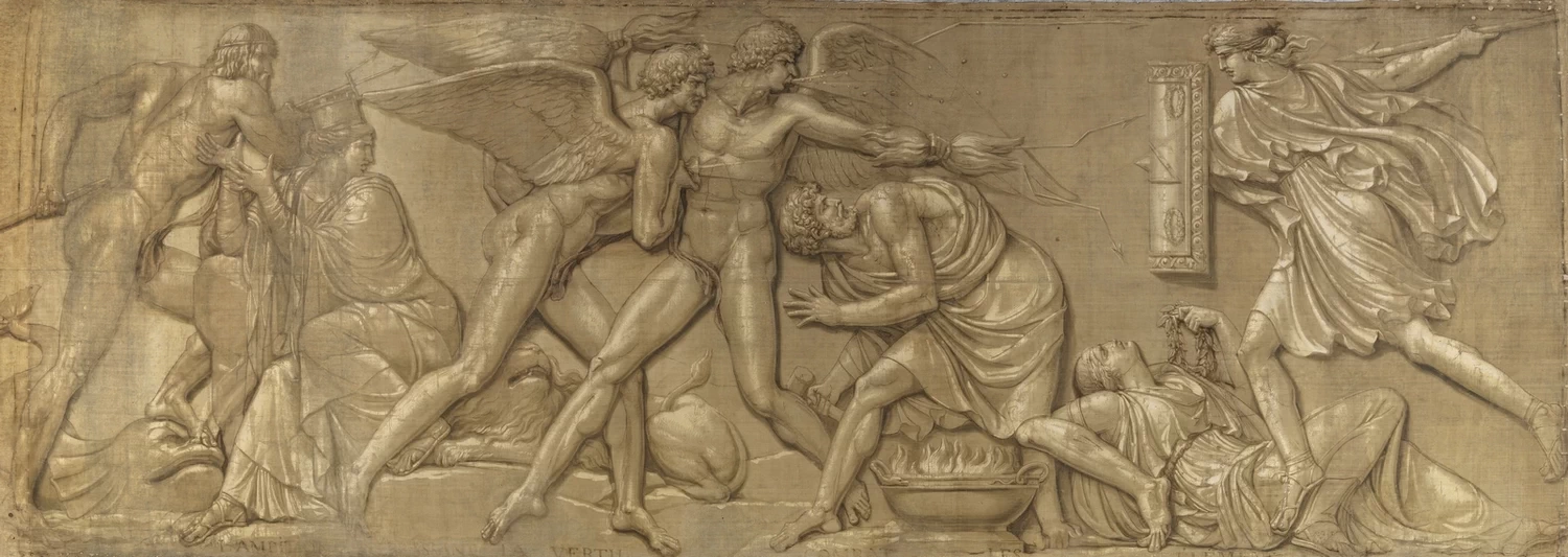 Libertà che combatte la tirannia, gli Elementi e la durezza delle stagioni - Musee reattu, Arles